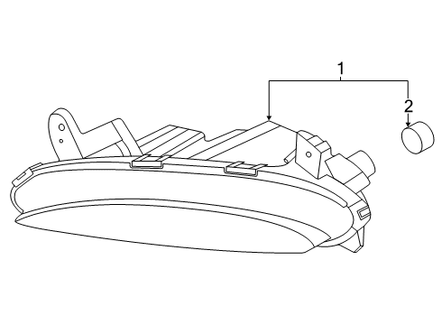 2020 Hyundai Elantra GT Daytime Running Lamps Lamp Assembly-Day Running Light, LH Diagram for 92207-G3310