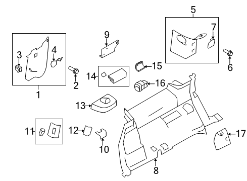 2010 Ford Flex Lift Gate Tail Gate Switch Diagram for 8A8Z-74432A38-AA