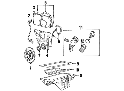 1997 BMW 318i Filters Camshaft Position Sensor Diagram for 12141743072