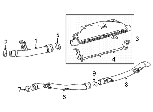 2021 Toyota Mirai Exhaust Components Intermed Pipe Diagram for 17DB2-77090