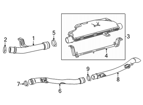 2021 Toyota Mirai Exhaust Components Muffler Diagram for 17DB0-77040