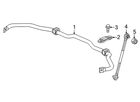2022 Honda Civic Stabilizer Bar & Components - Front STABILIZER, FR Diagram for 51300-T20-A01