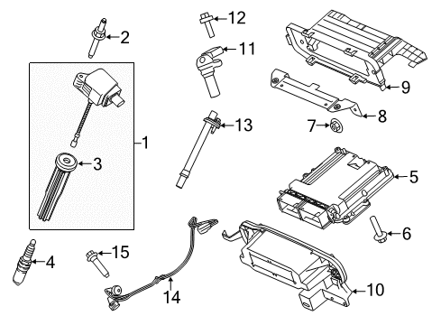 2020 Ford F-150 Powertrain Control Boot Diagram for FU7Z-12A402-A