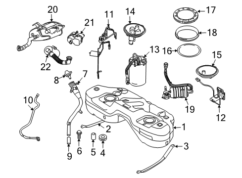 2005 BMW X3 Filters Fuel Pump, Right Diagram for 16117159604