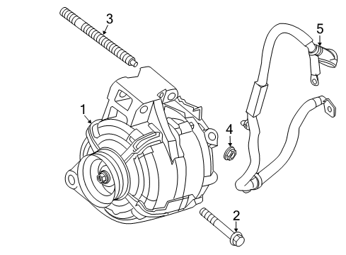 2014 GMC Terrain Alternator Alternator Diagram for 22988006