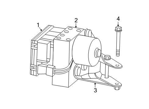 2002 Chrysler Concorde ABS Components Screw-6 LOBED Diagram for 6504802AA