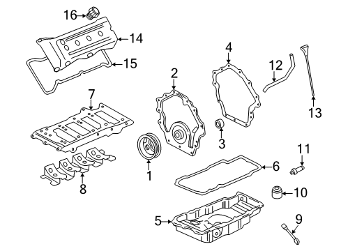 1999 Cadillac Seville Filters Indicator Asm-Oil Level Diagram for 12554201