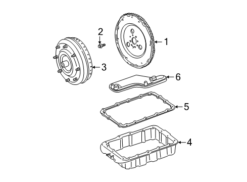 2003 Lincoln LS Automatic Transmission Extension Housing Seal Diagram for XW4Z-7052-AA