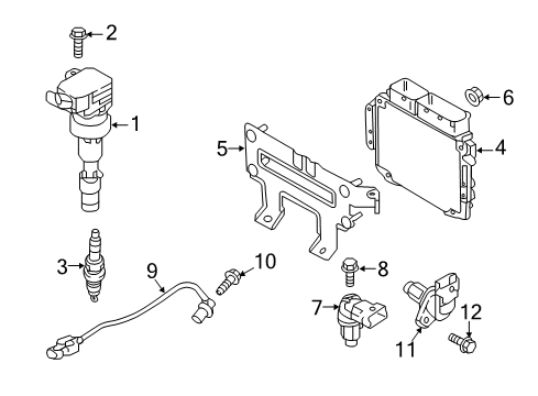 2017 Hyundai Elantra Powertrain Control Plug Assembly-Spark Diagram for 18868-08115