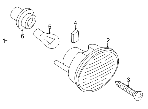 2005 Dodge Stratus Backup Lamps Lamp-Backup Diagram for MN133291