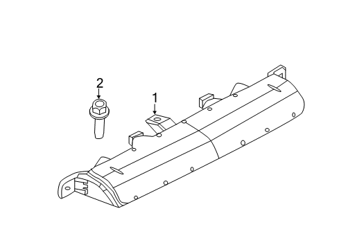 2017 Jeep Compass High Mount Lamps High Mounted Stop Diagram for 55112677AB