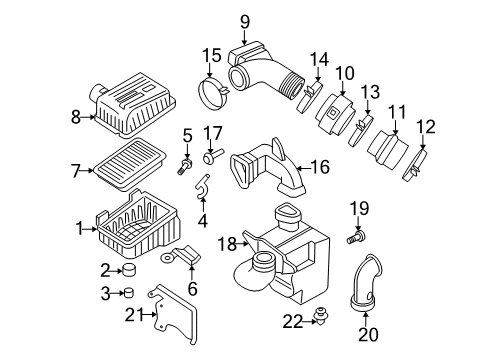 2007 Hyundai Tiburon Powertrain Control Clamp Diagram for 28174-37100