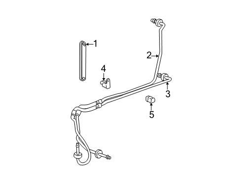 2001 Chevrolet Monte Carlo Trans Oil Cooler Cooler Pipe Clip Diagram for 10424882