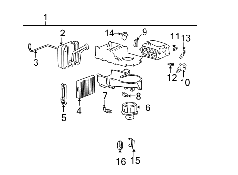 2003 Hyundai XG350 Air Conditioner Hose-Cooler Line Suction Diagram for 97763-39880