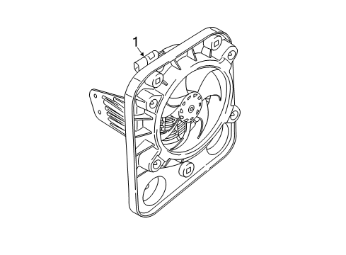 2018 BMW i3 Auxiliary Cooling Fan Electric Fan Diagram for 17428608033