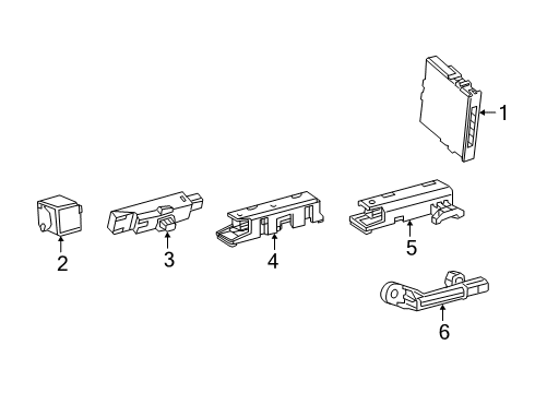 2020 Toyota Corolla Keyless Entry Components - Body Electrical Antenna Diagram for 899A0-02200