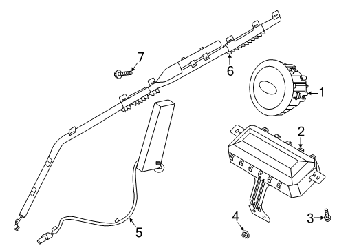 2020 Kia Soul Air Bag Components Sensor Assembly-A Type C Diagram for 95920M5100