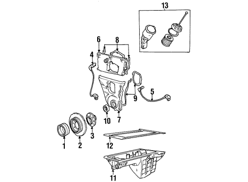 1993 BMW 318i Powertrain Control Water Temperature Sensor Diagram for 13621709967