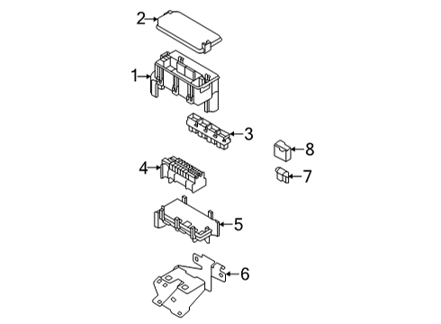 2022 Nissan Versa Electrical Components CONTROLLER ASSY-BCM Diagram for 284B1-5RW0A