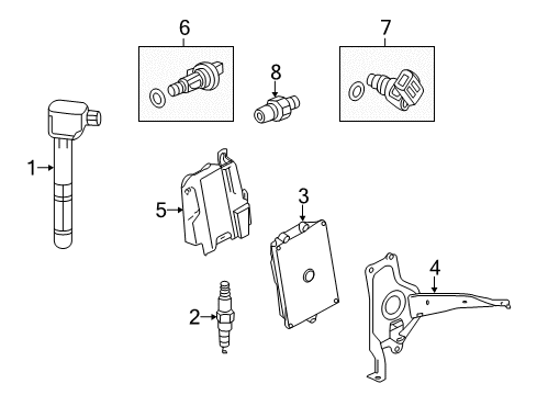 2015 Honda Accord Ignition System Electronic Control Diagram for 37820-5A0-A84