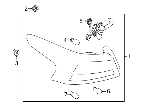 2020 Nissan Altima Bulbs Harness Assembly Diagram for 26551-6CA0A