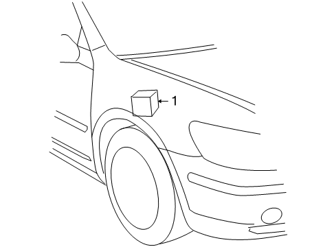 2008 Acura RL Cruise Control System Radar Sub-Assembly Diagram for 36802-SJA-A11