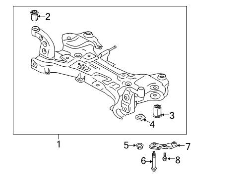 2020 Kia Soul Suspension Mounting - Front DAMPER-Dynamic Diagram for 62473K0000