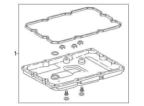 2021 Lexus LC500 Case & Related Parts Pan Sub-Assembly, Transmission Diagram for 35106-11020