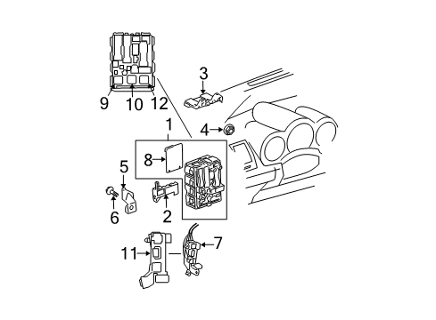 2005 Scion tC Powertrain Control Wire Harness Diagram for 82141-21630