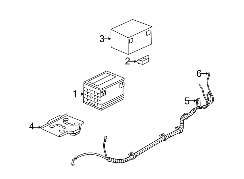 2005 Pontiac Montana Battery Cable Asm, Battery Negative(53"Long) Diagram for 15321066