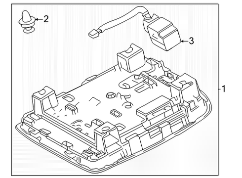 2022 Toyota Venza Overhead Console Overhead Console Diagram for 81208-48370