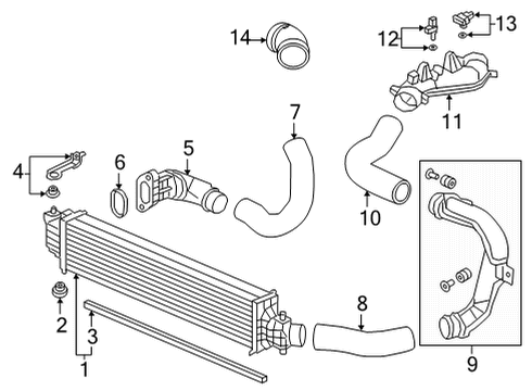 2021 Acura TLX Powertrain Control PIPE Diagram for 17283-6S8-A01