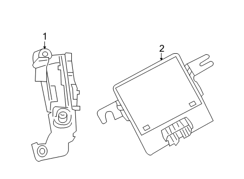 2008 Dodge Caliber Ride Control Module-Electronic Stability Diagram for 5033322AC