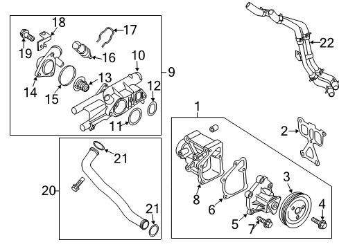 2014 Kia Sportage Powertrain Control Cover-Cmp Diagram for 393502G120