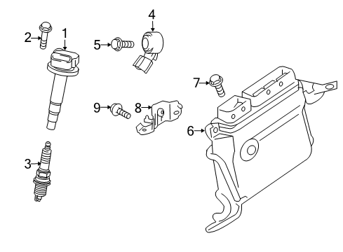 2014 Toyota Prius V Powertrain Control ECM Diagram for 89660-47682