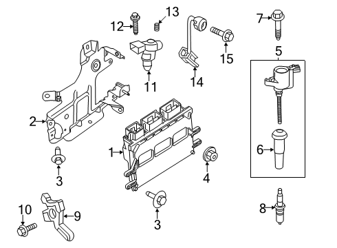 2016 Ford Fusion Powertrain Control PCM Diagram for ES7Z-12A650-BTC