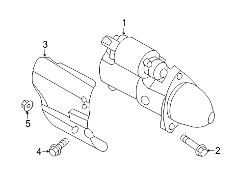 2015 Kia Sedona Starter REMAN Starter Diagram for 361003C221RU