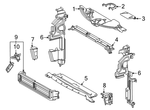 2022 Toyota Sienna Splash Shields Harness Diagram for 82119-08010