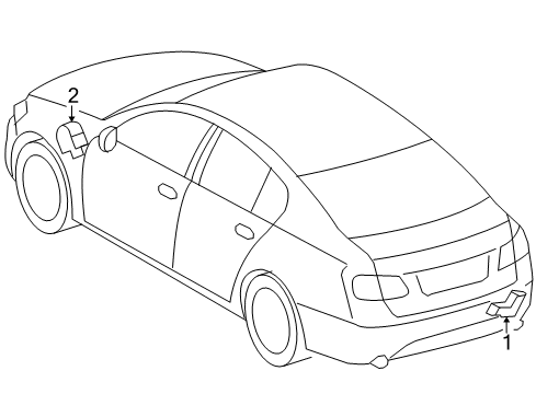 2008 Lexus GS450h Keyless Entry Components Smart Computer Assembly Diagram for 89990-30115