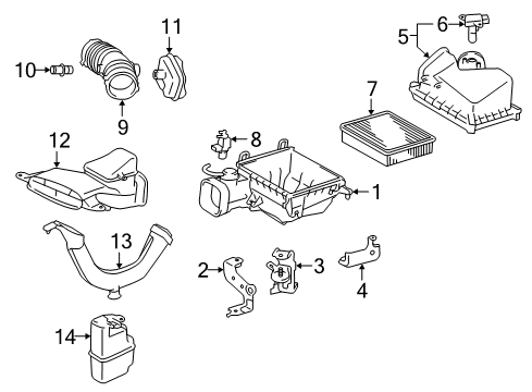 2015 Lexus ES350 Powertrain Control Computer, Engine Con Diagram for 89661-33Q12