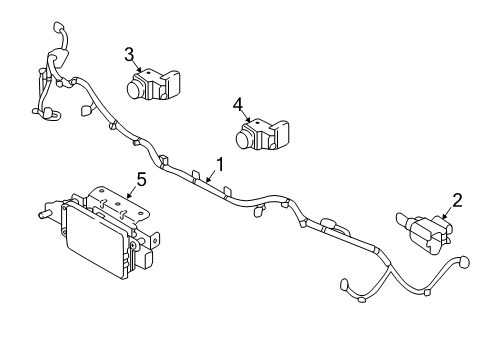 2021 Kia Sportage Instruments & Gauges Ultrasonic Sensor As Diagram for 99310D9000KCS