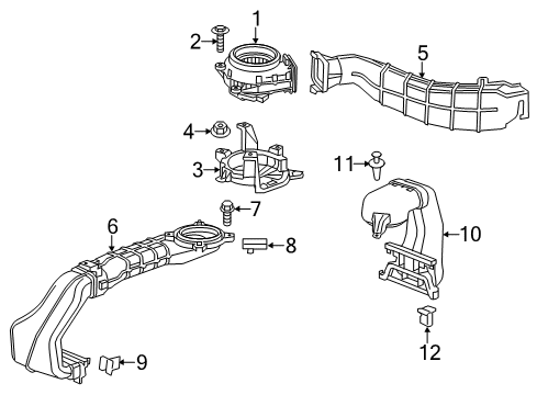 2013 Buick LaCrosse Electrical Components Blower Motor Diagram for 13584653