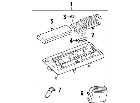 2002 Oldsmobile Aurora Ignition System Boot Diagram for 12165490