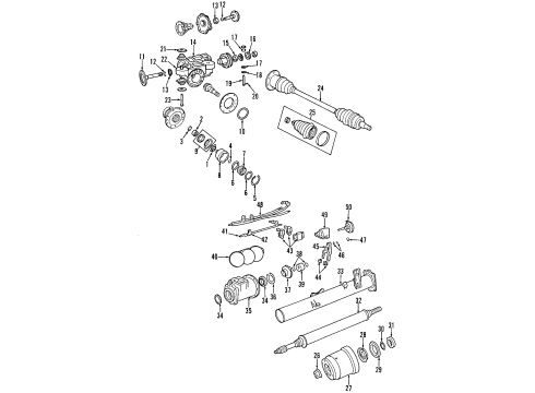 1997 Plymouth Grand Voyager Transfer Case PAWL-Carrier Rubber Diagram for 4486902