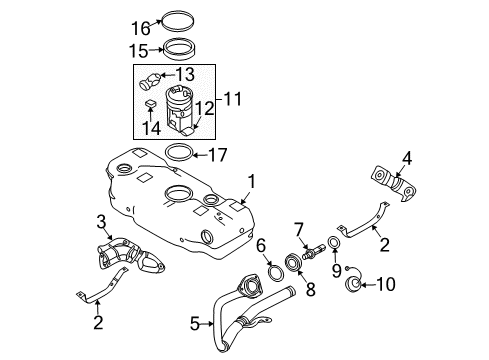 2004 Chevrolet Aveo Fuel Supply Throttle Cable Diagram for 96452590