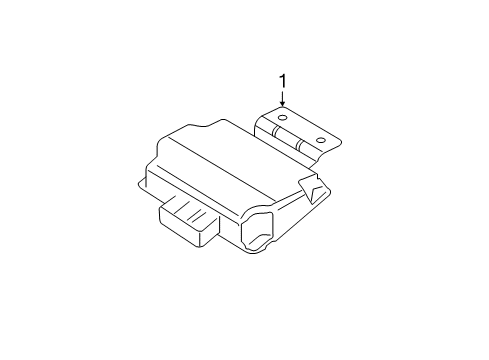 2019 Ford Fusion Electrical Components Module Diagram for K2GZ-14B526-A