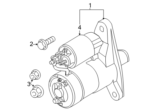 2013 Nissan NV200 Starter Motor Assembly-Starter REMAN Diagram for 2330M-EN22ARW