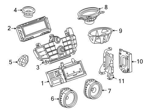 2012 Buick Regal Sound System Radio Diagram for 22924957