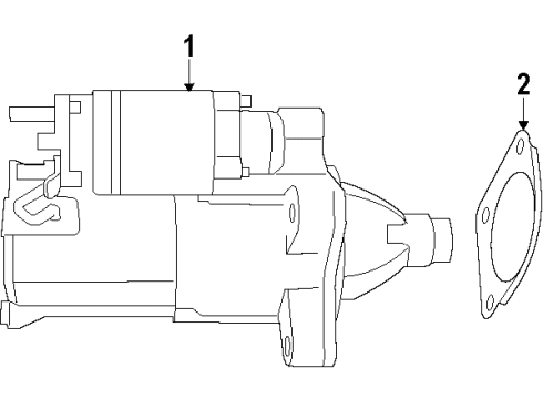 2017 Jeep Wrangler Starter Engine Starter Diagram for 4801871AB