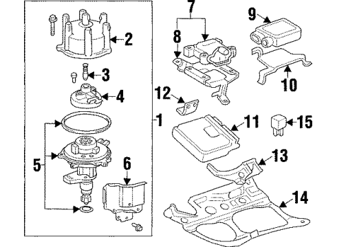 1993 Toyota Supra Fuel Injection Valve Assembly, Idle Speed Control Diagram for 22270-46050